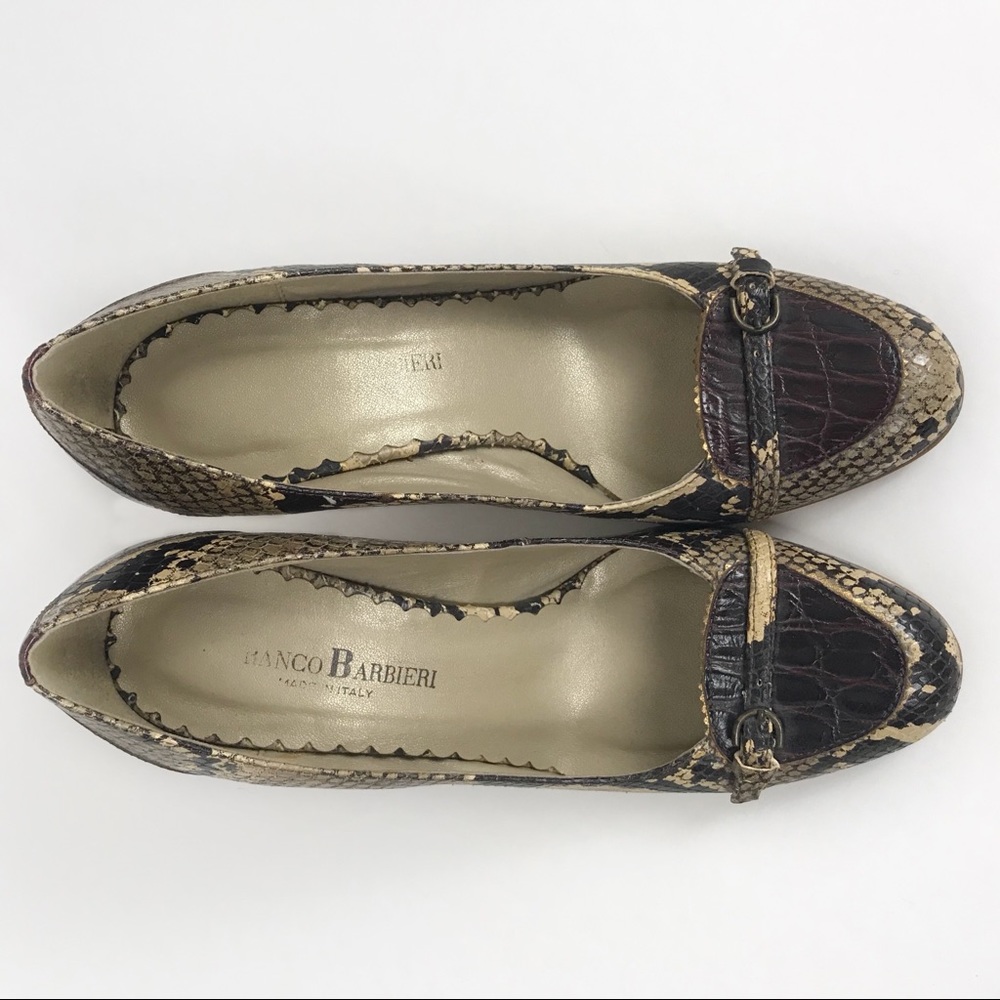 Franco Barbieri python & crocodile pump - Picture 2 of 4